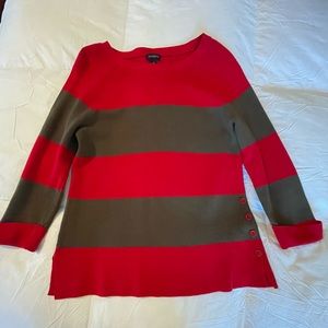 Talbots striped scoop neck sweater